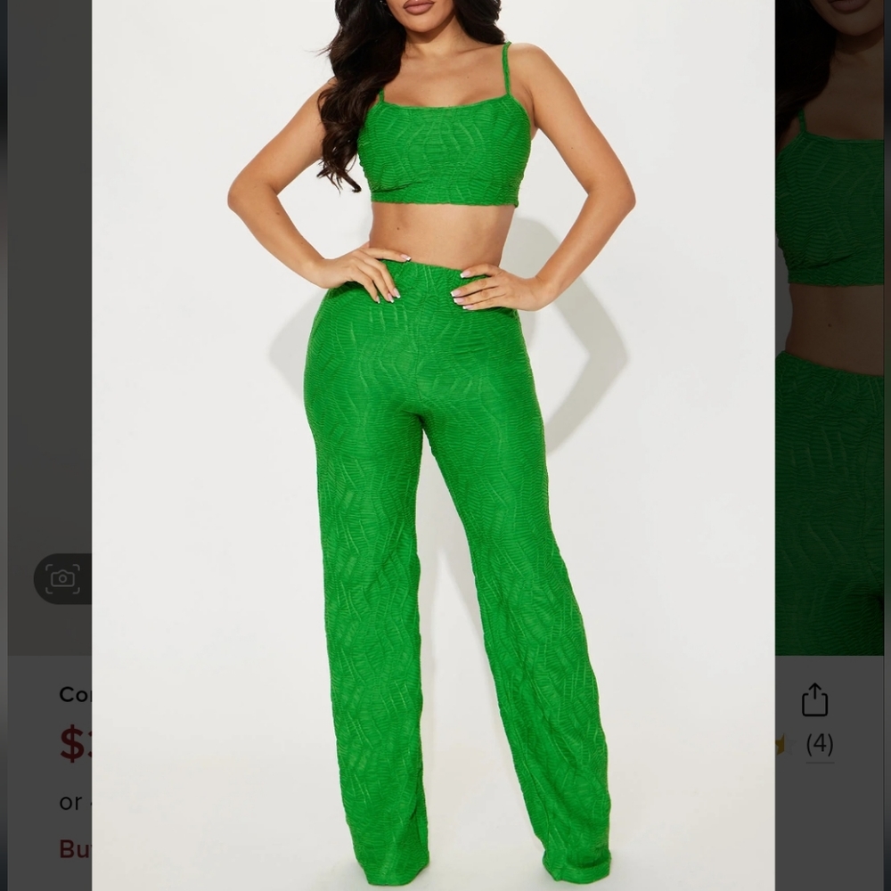 Flare pants matching set